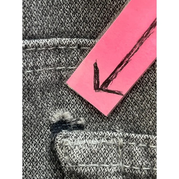 Adriano Goldschied Mens 30X34 Dark Gray The Everett Slim Straight Jean FLAWS - Picture 6 of 14